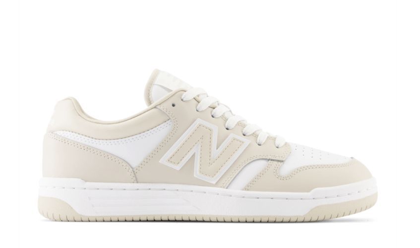 NEW BALANCE #BB480 BLANC-BEIGE